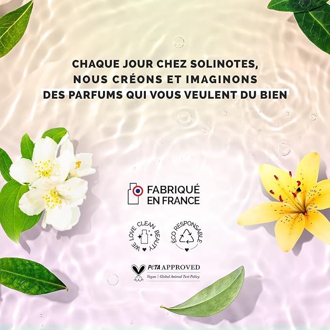 Solinotes Iris Blossom Perfume for Women & Men, 1.7 Fl Oz/ 50 ML Eau De Parfum, Delicate Floral and Soothing Scent with Premium Ingredients - Clean Perfume, Cruelty Free, Vegan, Made in France