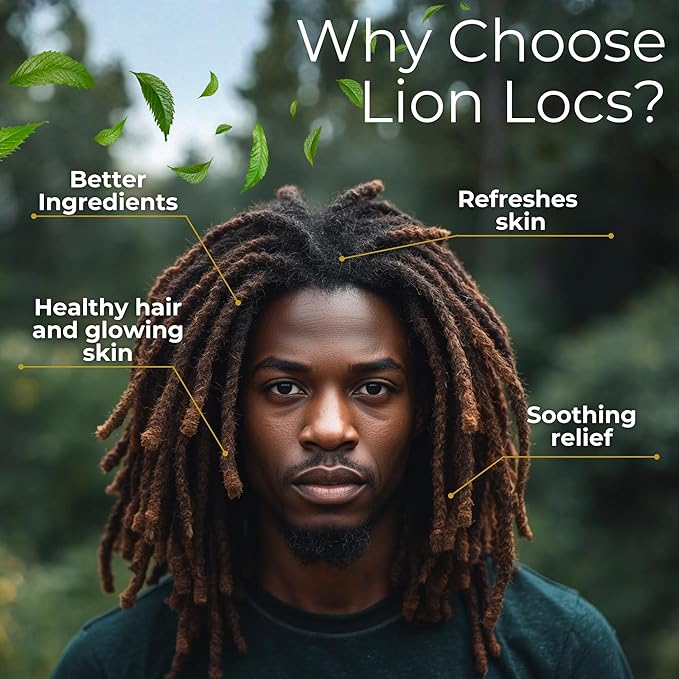 Lion Locs Rosewater Moisturizing Spray for Locs and Skin | Organic Vegan Conditioner Rose Water for All Hair Types.