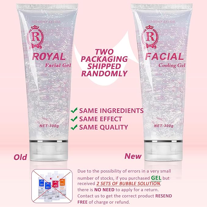 YMEYFAN 3PCS Conductive Gel, Cooling Gel for Salon Hair Removal Machine Skin Care, Moisturizing Hydrating Suitable for Facial Device for Women and Men in Body or Face Cools (900ML)