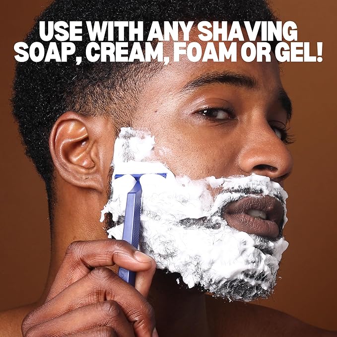 G.B.S Synthetic Shaving Brush with Travel Tube - Professional Wet Shaving Kit, Vegan Bristles, Men’s Grooming Essentials