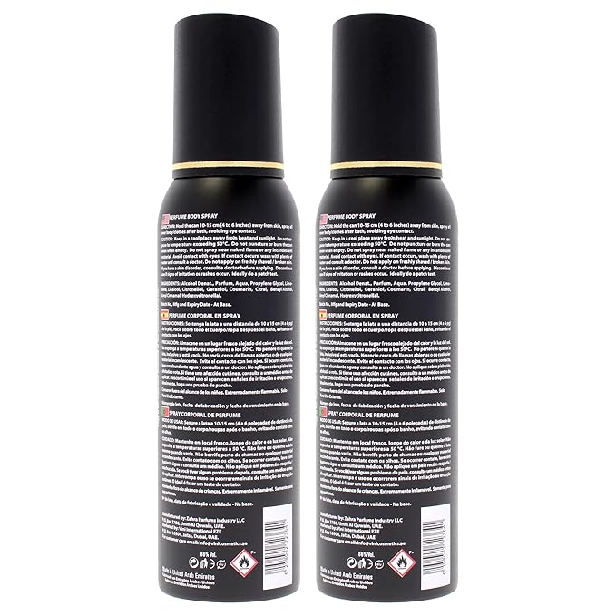 Fragrance Body Spray - Absolute by Fogg for Men - 5 oz Body Spray - Pack of 2