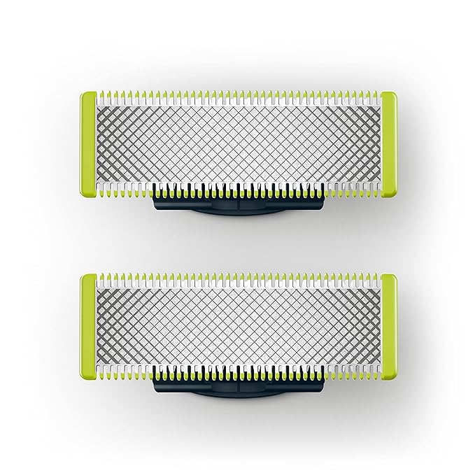Philips OneBlade 2 Stainless Steel Replacement Blades for Face, Compatible with All OneBlade Beard Trimmers, Body Groomers, Electric Razors (Model QP220/50)