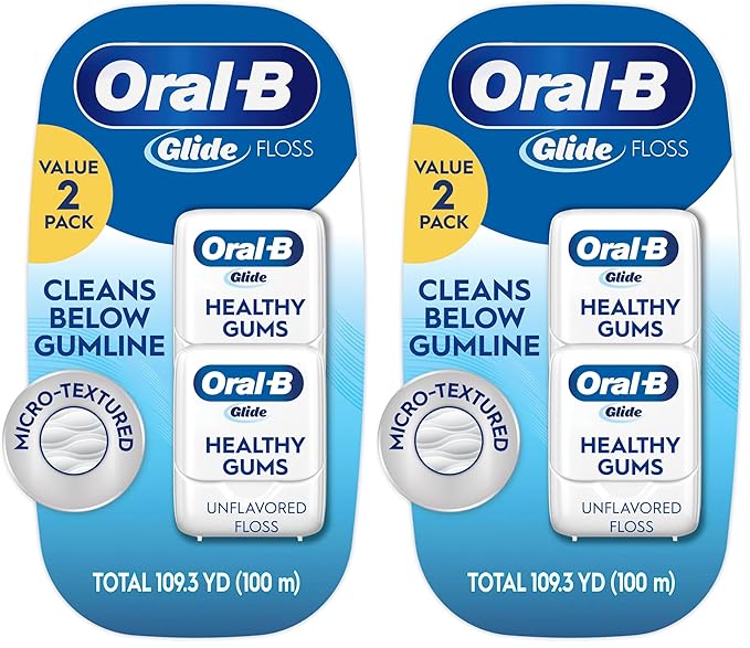 Oral-B Glide Pro-Health Original Floss Twin Pack 100 M, Packaging May Vary (Pack of 2)