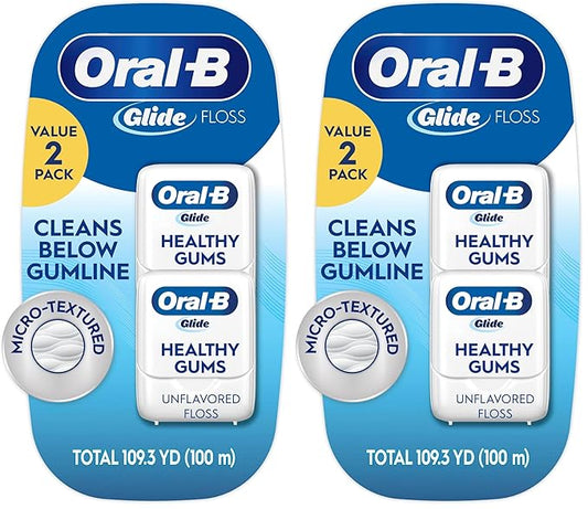 Oral-B Glide Pro-Health Original Floss Twin Pack 100 M, Packaging May Vary (Pack of 2)