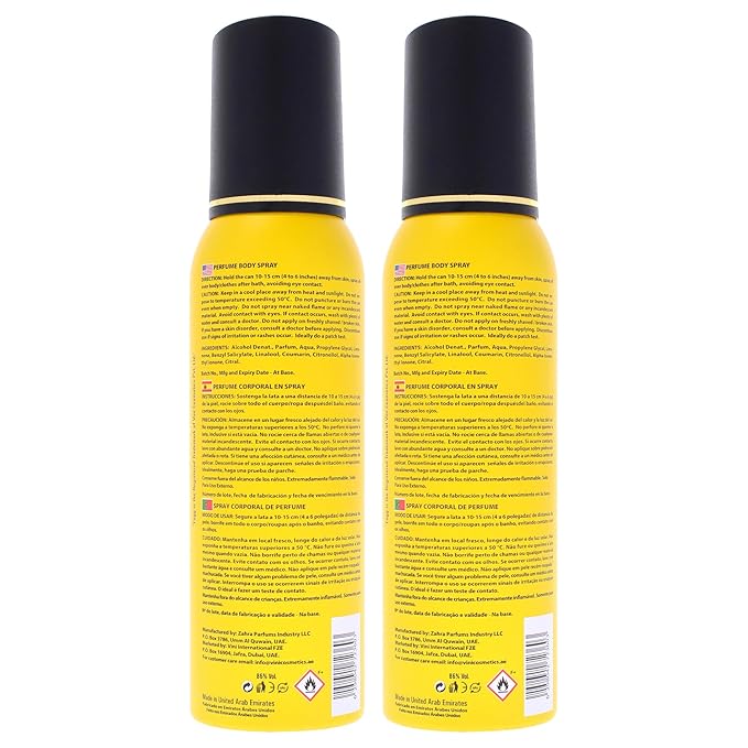 Fragrance Body Spray - Dynamic by Fogg for Men - 5 oz Body Spray - Pack of 2