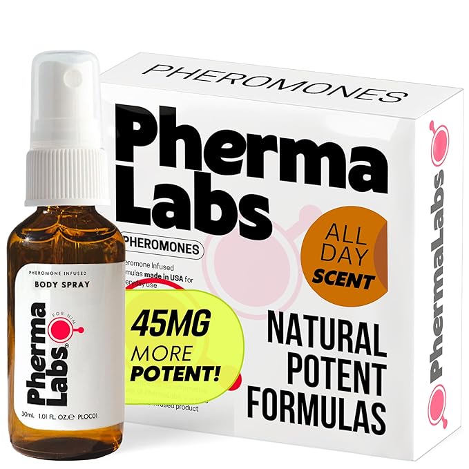 Pheromone Body Spray for Men, Energizing Scent, 1 oz (All Day Scent [45MG])