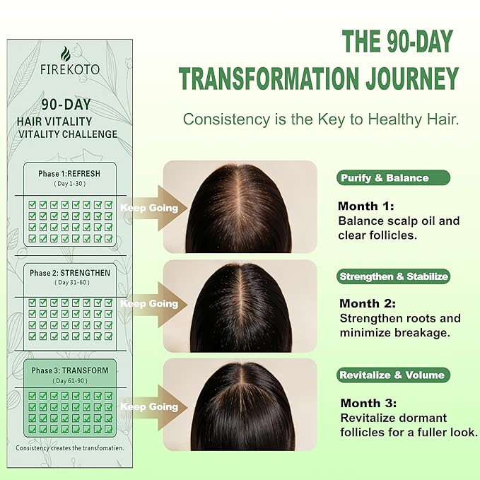 Rosemary Biotin Shampoo - Hair Loss Shampoo for Men And Women, Strengthen Roots, Control Oil & Thicken Thin Hair, Sulfate-Free, for All Hair Types 12.18 fl oz (360ml)