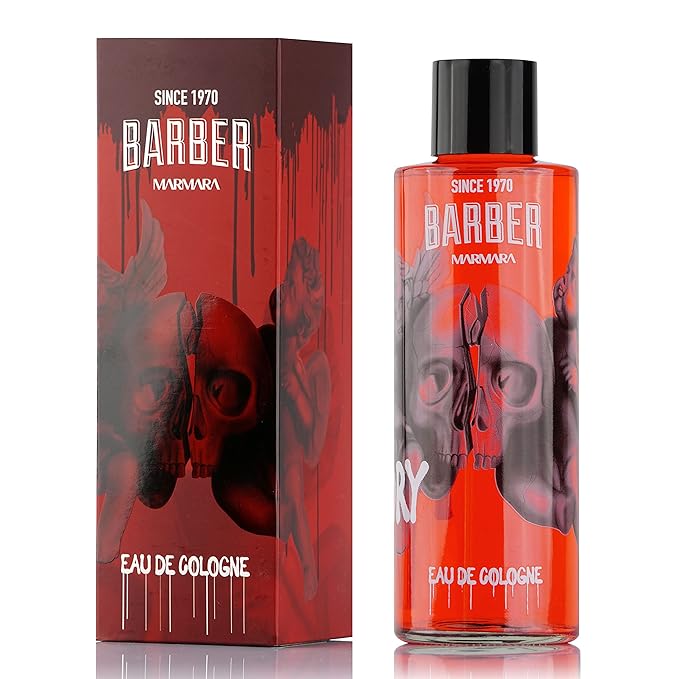 Marmara Barber Cologne - Best Choice of Modern Barbers and Traditional Shaving Fans Limited Edition Glass Bottle in Gift Box (500 ml, Love Memory)