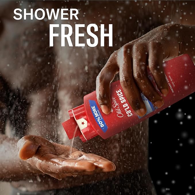 Old Spice Body Wash for Men, 24/7 Shower Fresh & Clean with Daily Use, Lasting Signature Scent, Refreshing Lather, Moisturizing Formula, Cold Spice with Cool Mint Scent, 24 oz