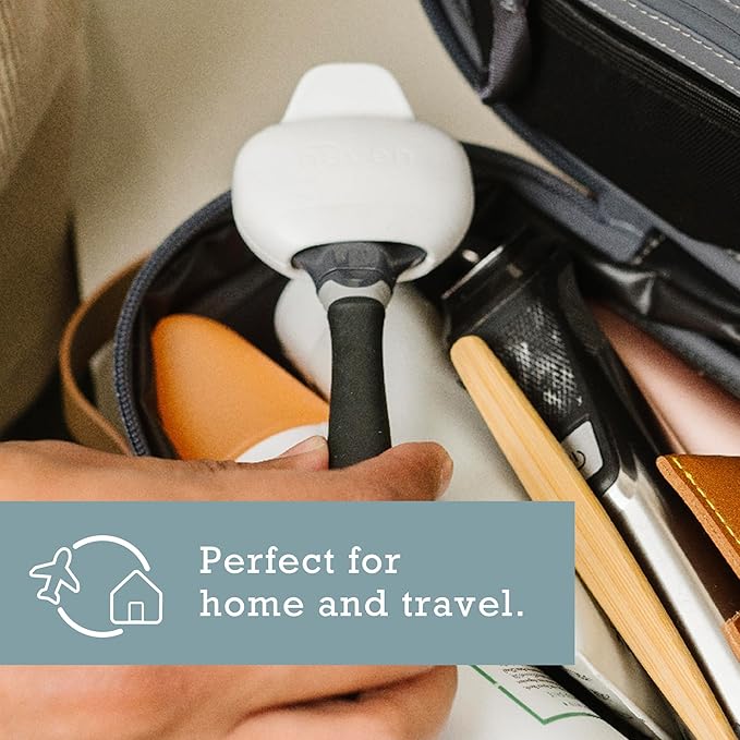 Haven Clip On Razor Protector for Men and Women - Premium Razor Covers Designed to Last - 2 Pack (Blue and Charcoal Gray)