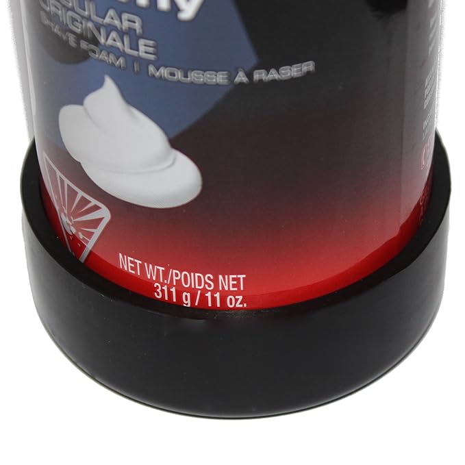 | Stops Shaving Cream Can Rust | Black | Large-Foam Sized