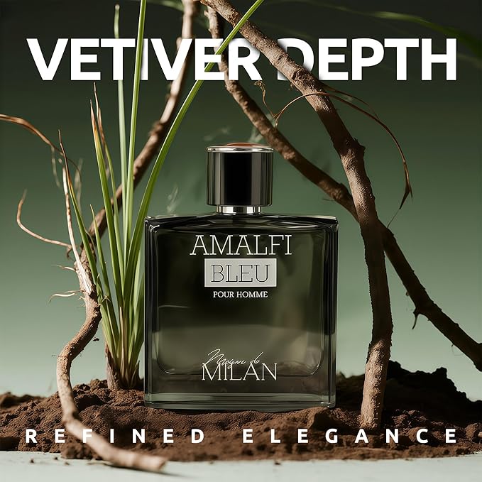 Men's Cologne Gift Set of 4(MilanAmalfi&BraveL&SarahCho&ArmadaM) - 3.4 Fl Oz Each | Vanilla Bourbon, Leather & Amber Floral Fragrance | Luxury Eau de Toilette Quartet