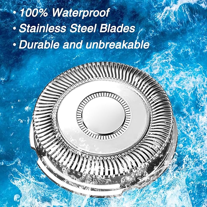 SH71/70 Replacement Head Shaver Compatible with Phillips Norelco Series 7000 and angular-shaped 5000 (S5xxx), SH71/70 Blades for Philips 7000 Replacement Heads for 7500 7530 S7370 S7371, 6-Pack
