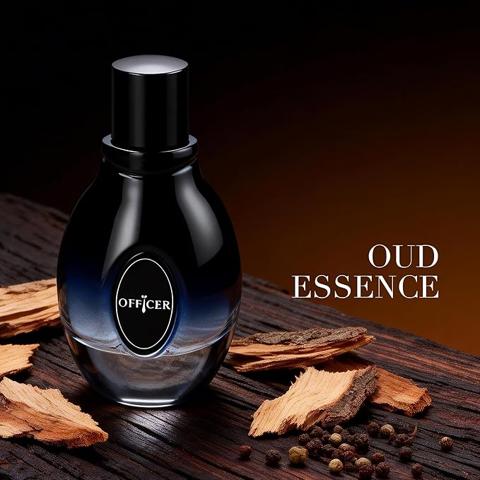 Men’s Eau de Parfum, Woody Fresh Cologne for Men, Long Lasting Modern Masculine Scent, 3.4 Fl Oz (100ml) Officer 100ml