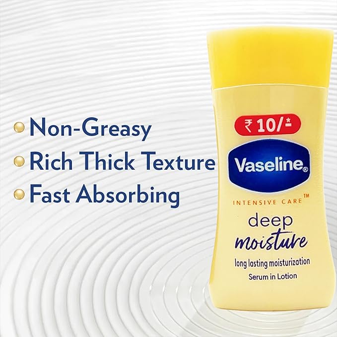 Vaseline Intensive Care Travel Moisturizer, 24 Count Bulk, Deep Moisture Moisturizing Lotion, Face and Body Moisturizer for Dry Skin, 0.67 oz