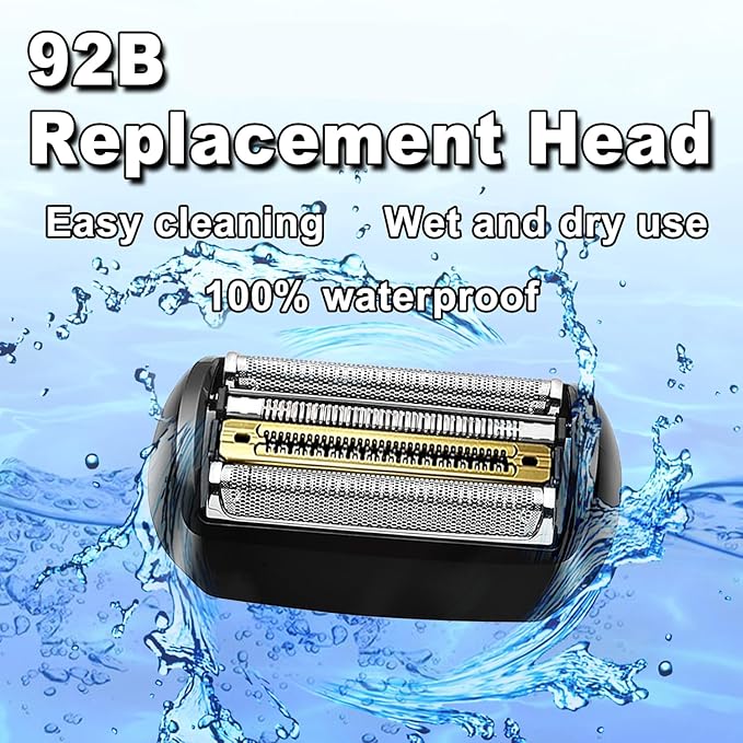 NEW Electric Replacement Shaver Head Series 9 92B Accessories Shaver Compatible with Series 9 Electric Razors 9290cc, 9291cc, 9370cc, 9293s, 9385cc, 9390cc, 9330s, 9296cc (Upgraded ver.)