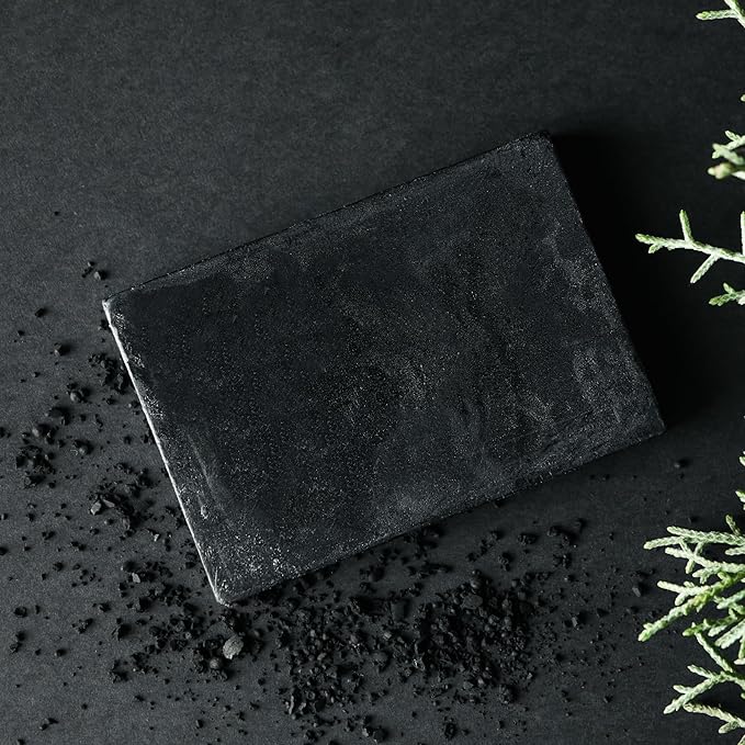 Organics Charcoal Cleansing Soap by Schizandu, Organic Herbal Skin Detox with Activated Charcoal, 4 oz, Moisturizing, Nourishing Beauty Bar
