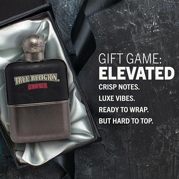 True Religion for Men Drifter Scent - Mens Cologne, Long Lasting Perfume, Men's Fragrance, Eau de Toilette Spray with Notes of Bergamot, Sage & Vetiver - 3.4 fl oz / 100 ml
