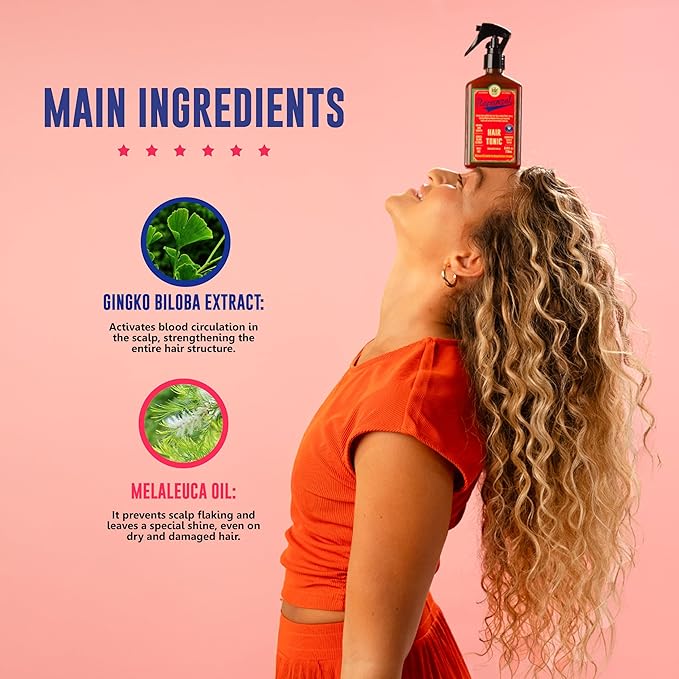Lola From Rio – Rapunzel Hair Tonic Spray for Women – Hair Strengthening Treatment – Thickening Spray for Fine Hair – Supports Fuller, Healthier-Looking Hair – 8.45 fl oz