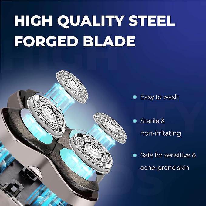 12 Pack Shaver Replacement Blades Compatible with Pitbull Shaver Gold PRO & Silver - Pitbull Shaver Replacement Blade, Enhanced Pitbull Shaver Replacement Heads for Superior Shaving