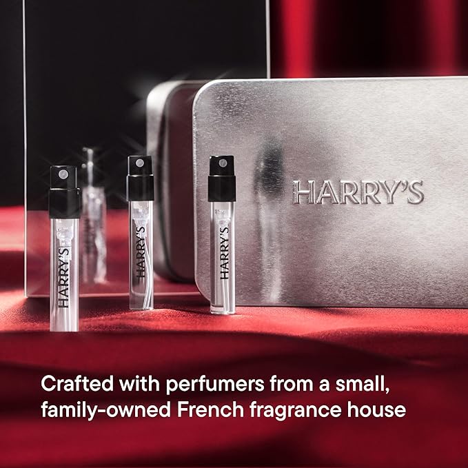 Harry's Cologne Discovery Set - 3 Colognes, Cowboy Classic, Kin, Moonrise, Long-Lasting Eau de Parfum Men's Fragrance, 1.25 mL