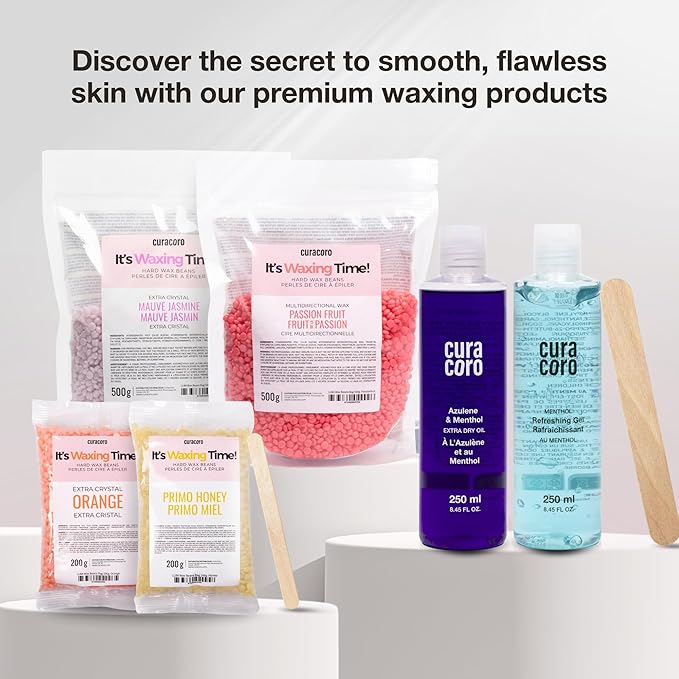 Curacoro Post Wax Gel for After Wax Care | Refreshing, Soothing Gel to Revitalize & Calm Skin After Waxing Treatment