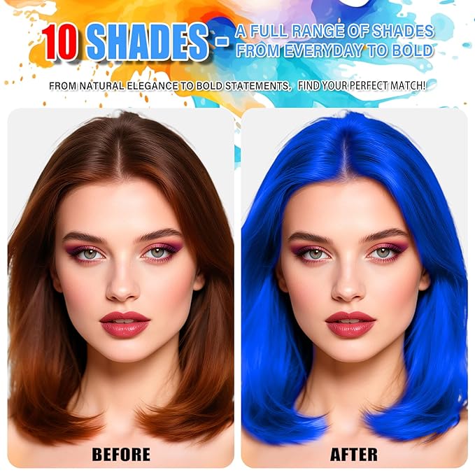 Blue Temporary Hair Color Spray for or Kids Women Men, Temporary Blue Hair Dye, Washable Natural Hair Wax Color,Hair Coloring Strong Gel Cream for Christmas Party Makeup,Cosplay(Dark Blue4.06oz)
