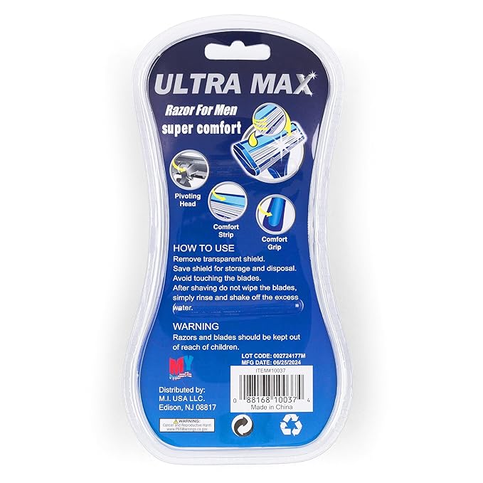 Wholesale Ultra Max Razor W-4 Cartriges For Men