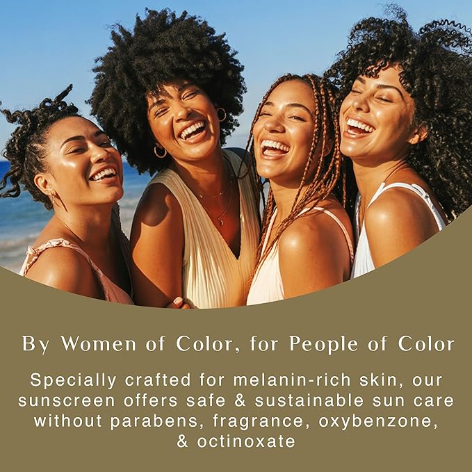 Black Girl Sunscreen SPF 30 for Face & Body - Moisturizing Skin Protection, SPF 30, Sun Lotion for Women & Men, Ultra Sheer, Travel Size, No White Cast for Melanin Rich Skin - 2 fl oz, 2 Pack