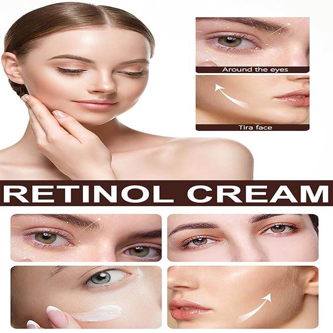 Retinol Cream For Face,Retinol Face Cream With Hyaluronic Acid, Nourishing Anti-Wrinkle Repair Cream Skin Care Anti-Aging Retinol Moisturizer For All Skin Types,1.05Oz