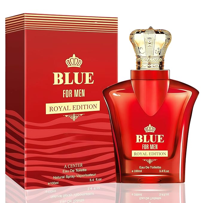 Blue For Men Royal Edition cologne 100ml Eau de Parfum Gift | Woody Scent with Orange Clary Sage | Long Lasting fragrance Daily use