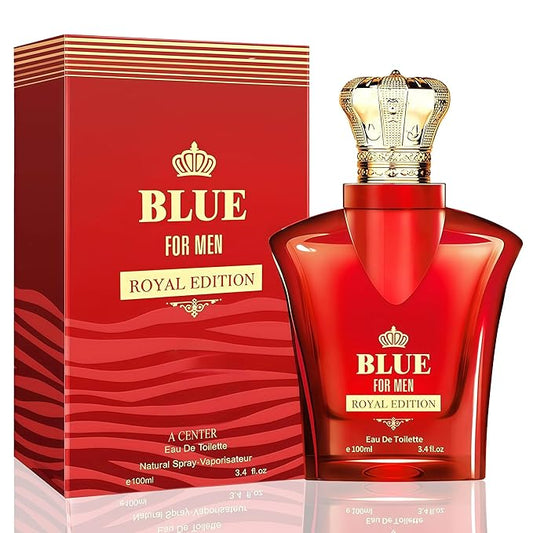 Blue For Men Royal Edition cologne 100ml Eau de Parfum Gift | Woody Scent with Orange Clary Sage | Long Lasting fragrance Daily use