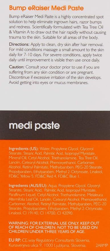 Medi Paste 1.0 fl oz for Shaving Rash, Ingrown Hair Treatment, Razor Bumps and Razor Burns