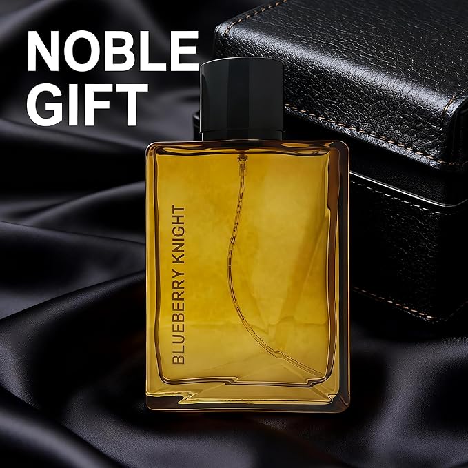 Blueberry Knight Men's Cologne 3.4 Fl. Oz, Fresh Fruity & Woody Notes, Modern Masculine Eau De Parfum Lasts All Day