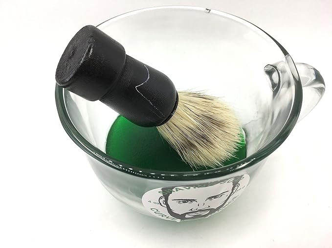 Shaving soap and brush set 4 oz Curve Type fragrance