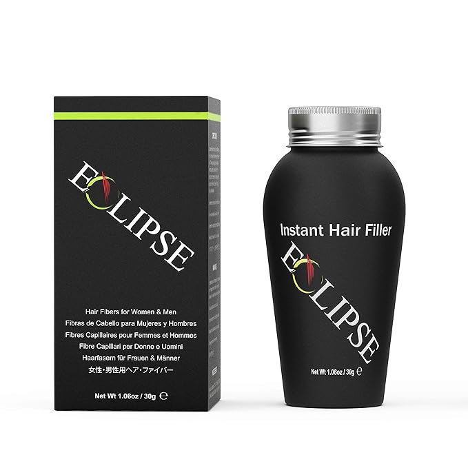 ECLIPSE Hair Fibers Auburn for Thinning Hair for Women & Men to Conceal Hair Loss in 15 Seconds - 100% Undetectable Hair Building Fibers, 30g