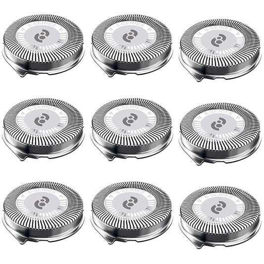 HQ8 Replacement Heads Compatible with Philips Norelco Aquatec Shavers, Blades for AT880, AT810, 9-pc Pack
