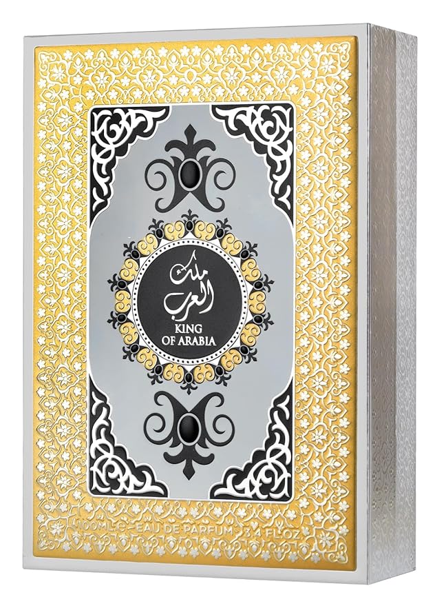 Lattafa Pride King of Arabia – Citrus, Fruity, Woody, Leather – Eau de Parfum Spray Long-Lasting Fragrance for Men, 3.4 Ounce / 100 ml