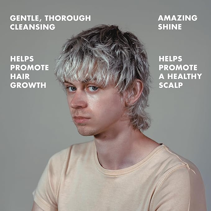 Hanz de Fuko Premium Natural Shampoo for Men & Women – Hair Cleanser Helps Promote Hair Growth, Soothe Dry Scalp, Fight Dandruff – Sulfate & Paraben Free, 16+ Plant Extracts, 8 oz.