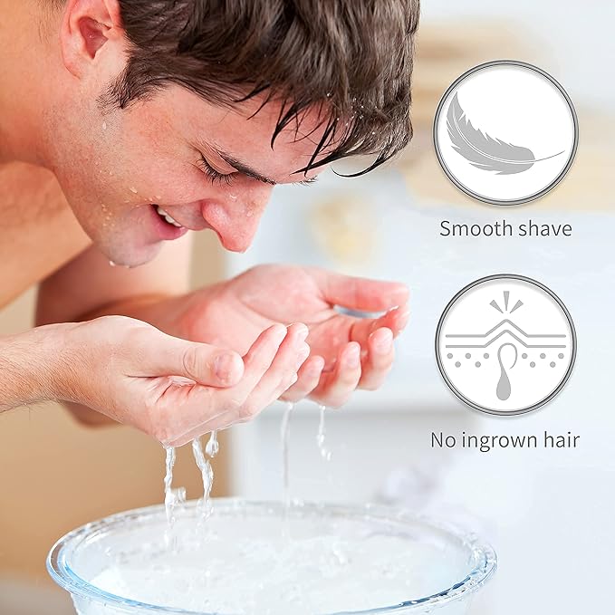 Bambaw - Shaving Brush Vegan | Silver | Ingrown Hair and Razor Bumps Treatment| Durable Shaving Brush Metal Handle| Shaving Brushes for Men and Women | Waste Free Synthetic Hair Brush