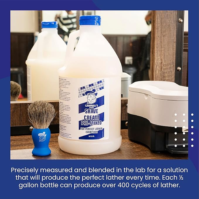 Campbell's Pre-Mixed Shave Cream 64oz/Half Gallon