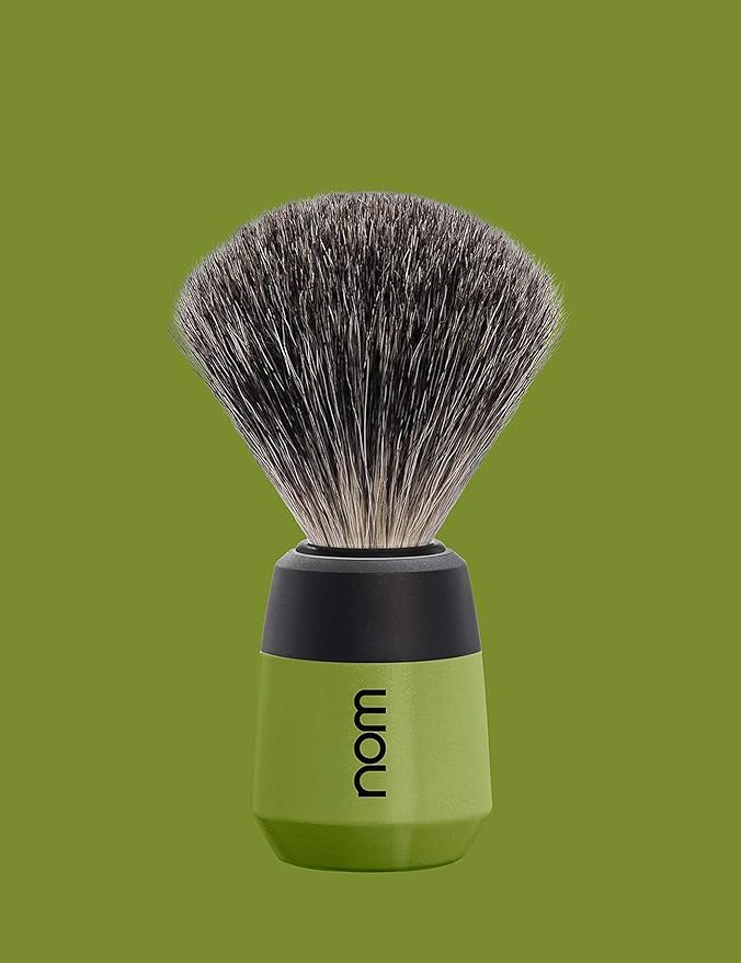 Nom Max Pure Badger Shaving Brush, Olive