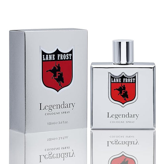 Lane Frost Legendary Chrome Cologne for Men - Bold Western Fragrance with Modern Edge - Spiced Woodsy Masculine Scent with Chili Pepper and Cedarwood - Long Lasting Manly Cologne Spray