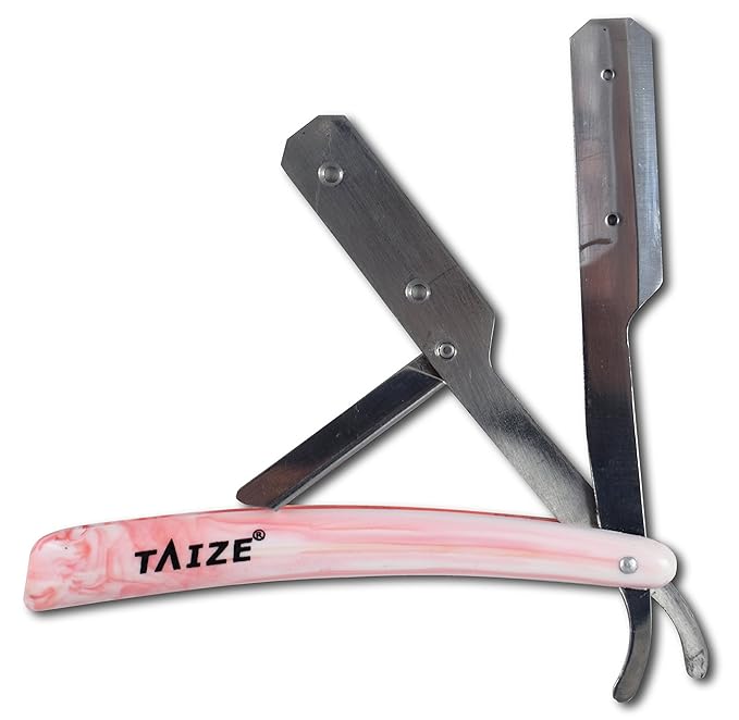 TAIZE - Straight Razors - Pink Marble - 5''