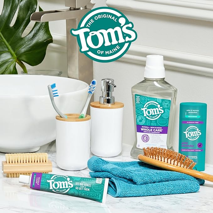Tom's of Maine Whole Care Natural Toothpaste with Fluoride, Wintermint, 4 Oz. 3-Pack (Packaging May Vary)