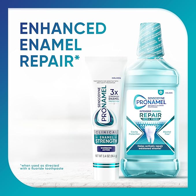 Sensodyne Pronamel Clinical Enamel Strength Toothpaste, Whitening Action, 2.3 oz