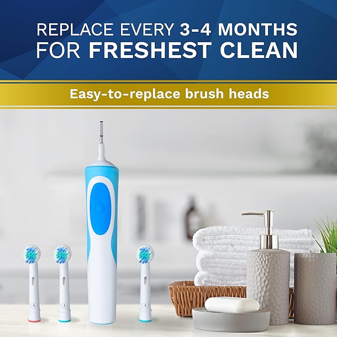 Replacement Toothbrush Heads Compatible with Oral B - 8 Pack Aster Toothbrush Head Compatible with Oral B Braun Electric Brush Heads Refill for 7000/Pro 1000/9600/ 5000/3000/8000