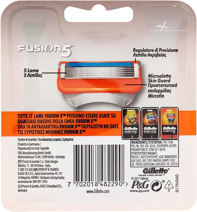 Gillette Fusion 5 Blades for Men Replacement