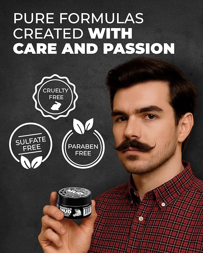 Bossman Complete Beard Kit – Men's Beard Oil Jelly, Fortifying Shower Conditioner, Balm, Mustache Wax & Comb – Beard Softener & Grooming Care – Men Gift Set (Stagecoach Scented)