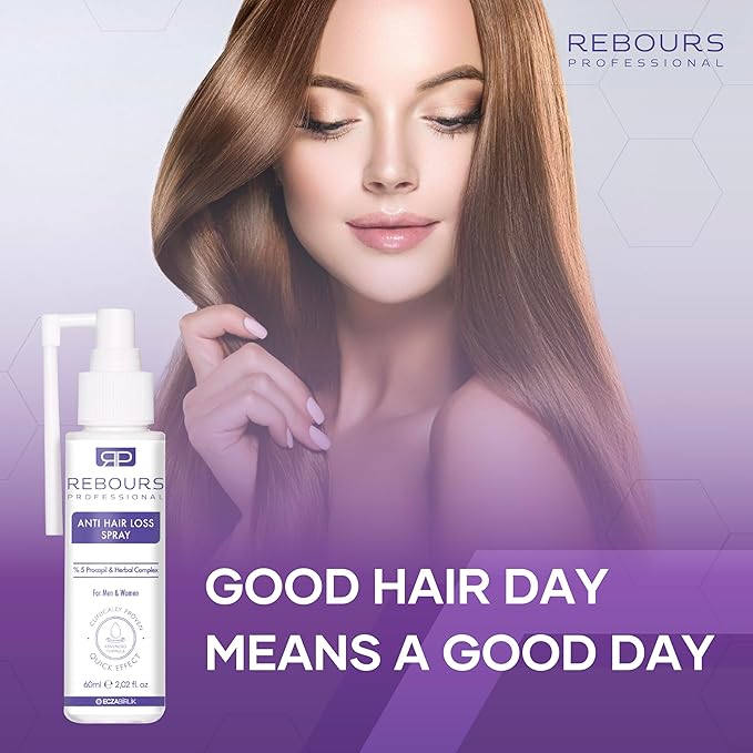 Hair Regrowth Treatment with 5% Procapil – Anti Hair Loss & Hair Growth Spray for Stronger, Fuller Hair – Residue-Free Formula – Suitable for All Hair Types (Pack of 4)